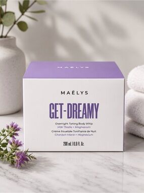 New In Box Maelys Get Dreamy Overnight Toning Body Whip Cream Lotion